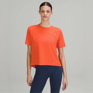 lululemon athletica Orange Short Sleeve Tee